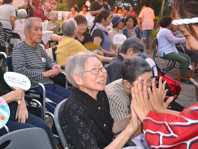 グループホームでの交流-お祭り